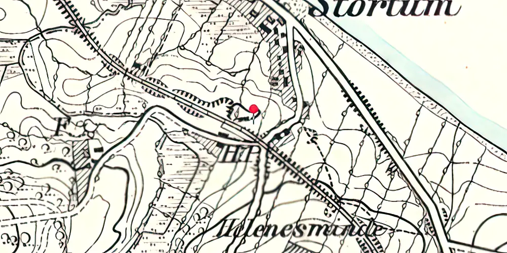 Historisk kort over Styrt-om Stationskro Historisk kort over Styrt-om Stationskro