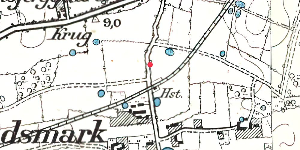 Historisk kort over Sundsmark Station Historisk kort over Sundsmark Station