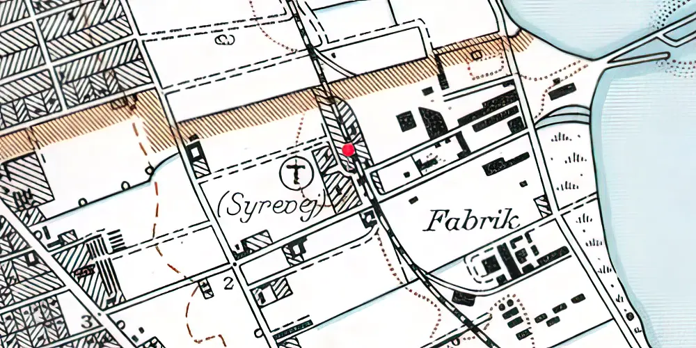 Historisk kort over Syrevej Station Historisk kort over Syrevej Station