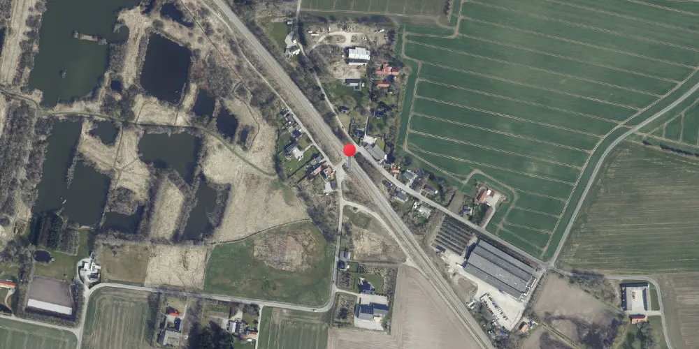 Historisk kort over Bjerregrav Station Historisk kort over Bjerregrav Station