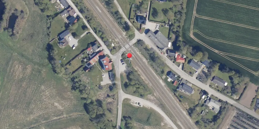 Historisk kort over Bjerregrav Station Historisk kort over Bjerregrav Station