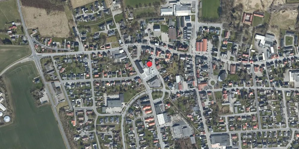 Historisk kort over Toftlund Station Historisk kort over Toftlund Station
