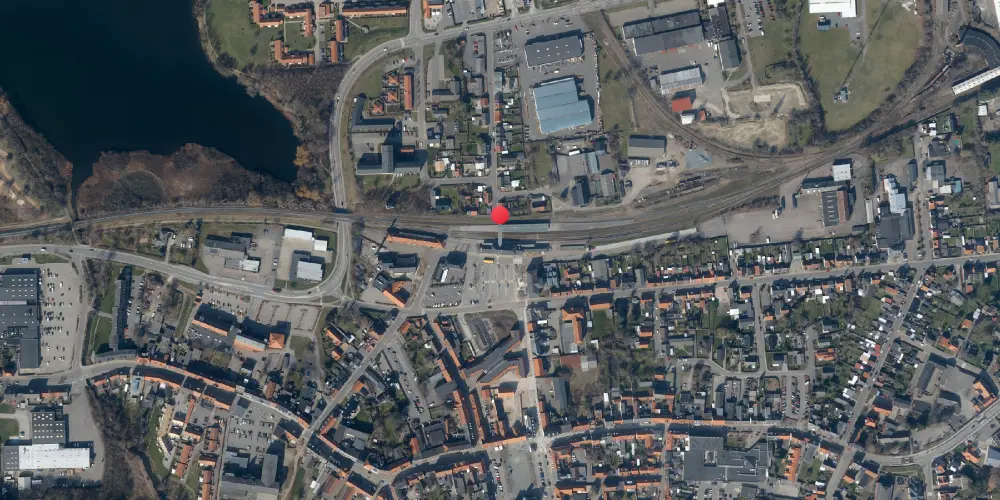 Historisk kort over Maribo Station Historisk kort over Maribo Station