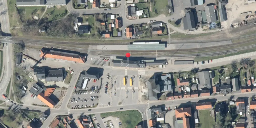 Historisk kort over Maribo Station Historisk kort over Maribo Station