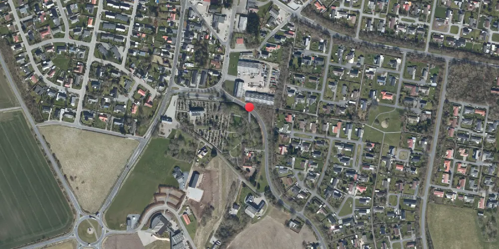 Historisk kort over Toftlund Kirke Holdeplads med sidespor Historisk kort over Toftlund Kirke Holdeplads med sidespor