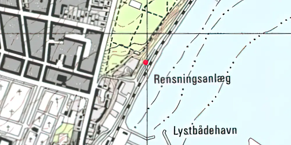 Historisk kort over Trøjborg Trinbræt