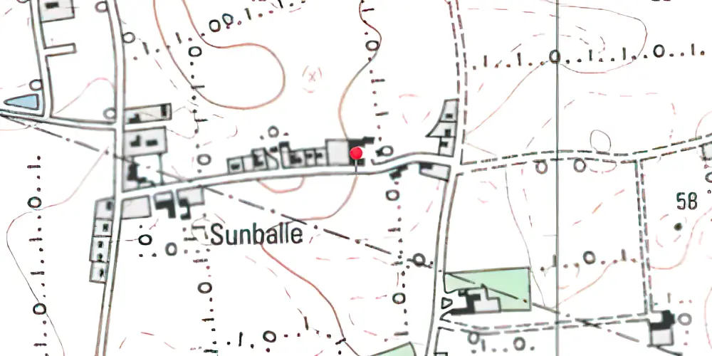 Historisk kort over Tumbøl Stationskro Historisk kort over Tumbøl Stationskro