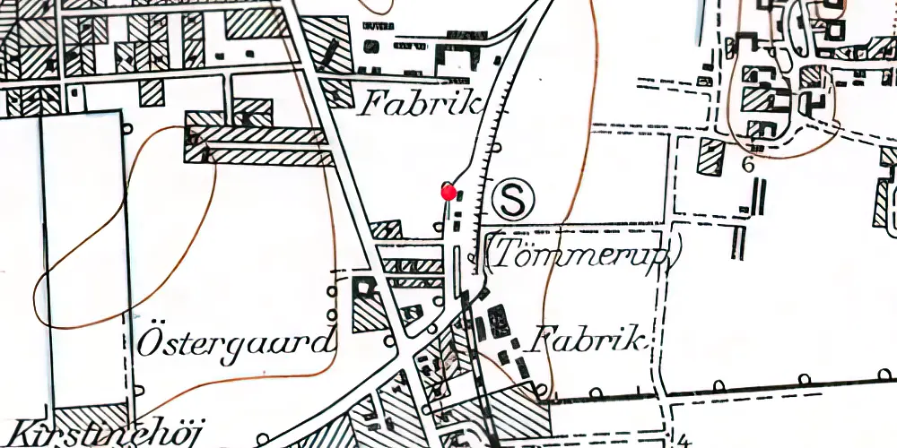 Historisk kort over Tømmerup Station Historisk kort over Tømmerup Station