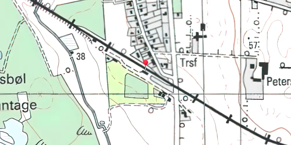 Historisk kort over Tørsbøl Station Historisk kort over Tørsbøl Station