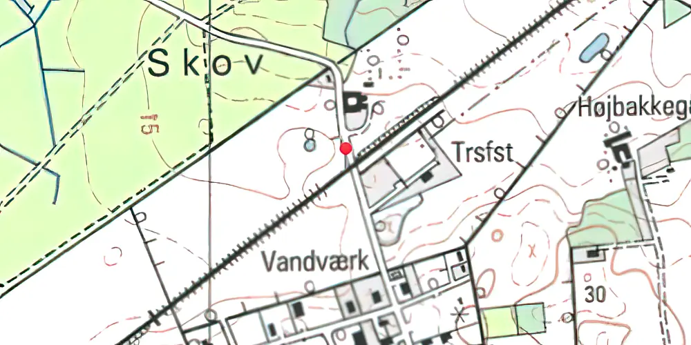 Historisk kort over Ullerup Trinbræt Historisk kort over Ullerup Trinbræt
