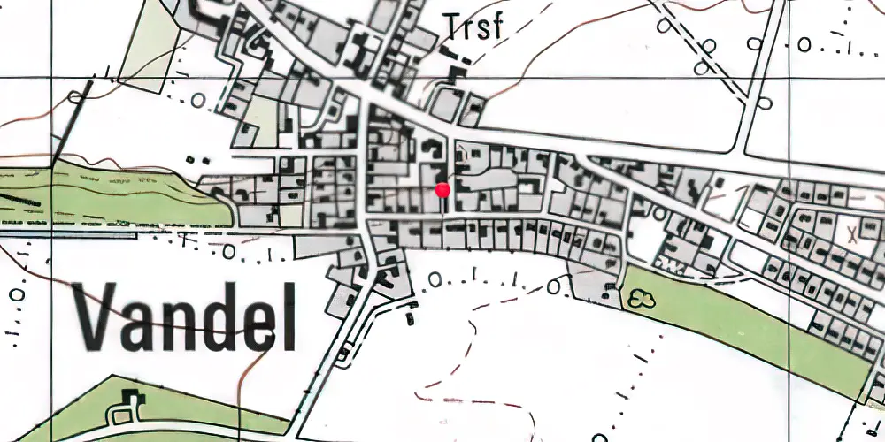 Historisk kort over Vandel Station Historisk kort over Vandel Station
