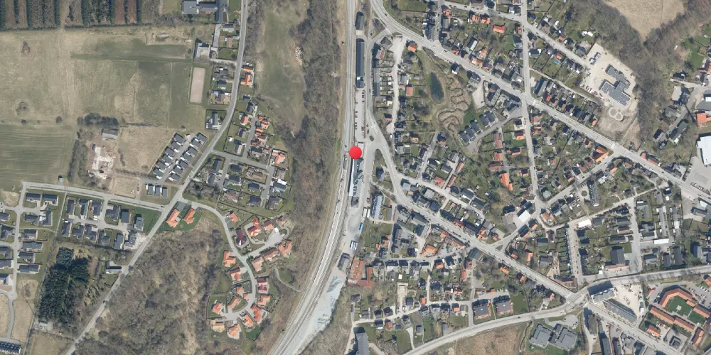 Historisk kort over Hobro Station Historisk kort over Hobro Station