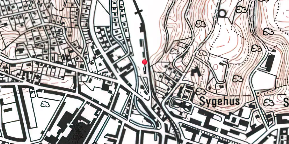 Historisk kort over Vejle Nordbanegård [1894-1960]