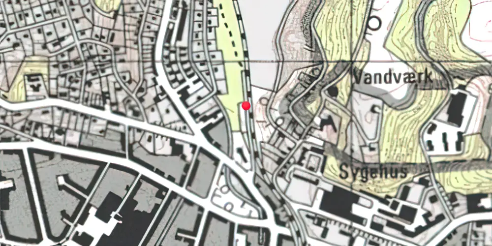 Historisk kort over Vejle Nordbanegård [1894-1960]