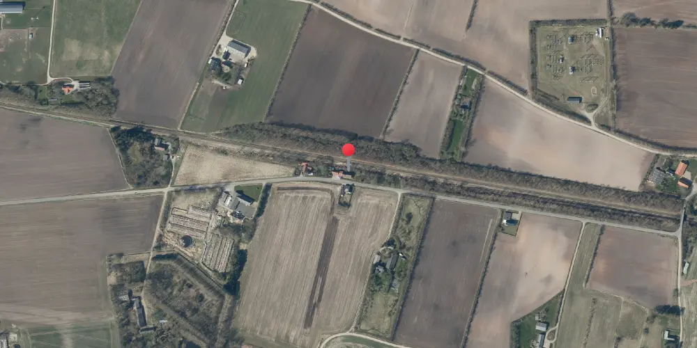 Historisk kort over Velling Station Historisk kort over Velling Station