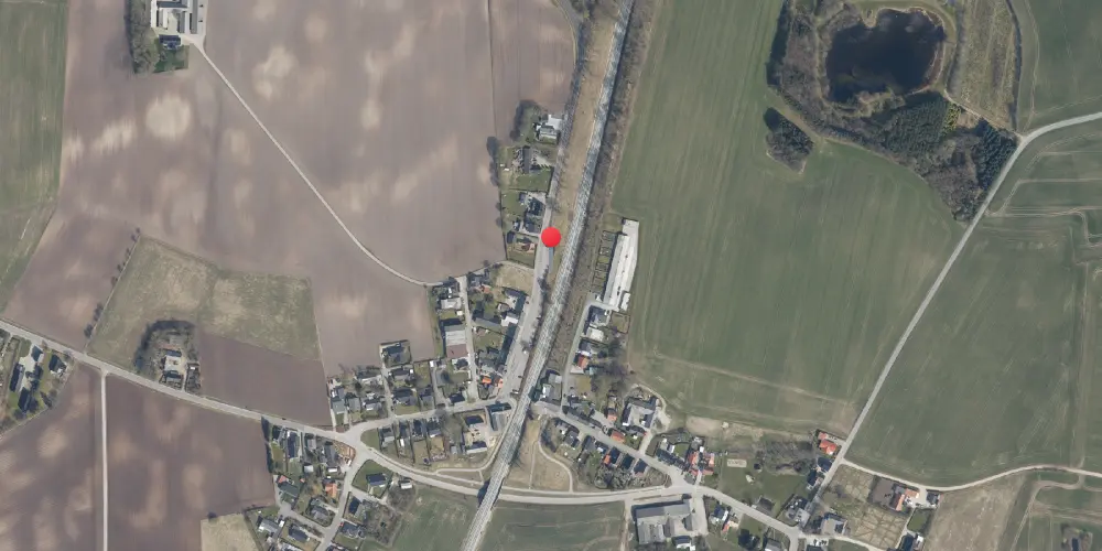 Historisk kort over Øster Doense Station Historisk kort over Øster Doense Station