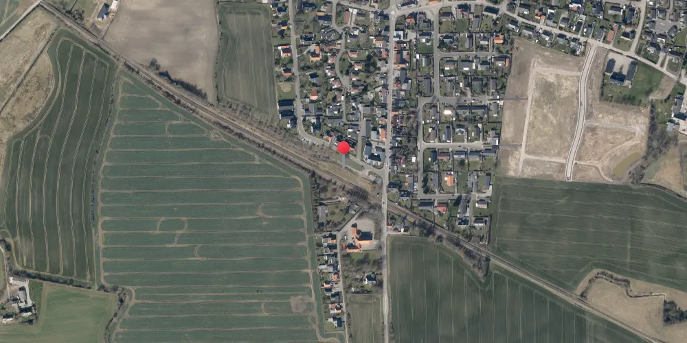 Historisk kort over Vester Sottrup Station Historisk kort over Vester Sottrup Station