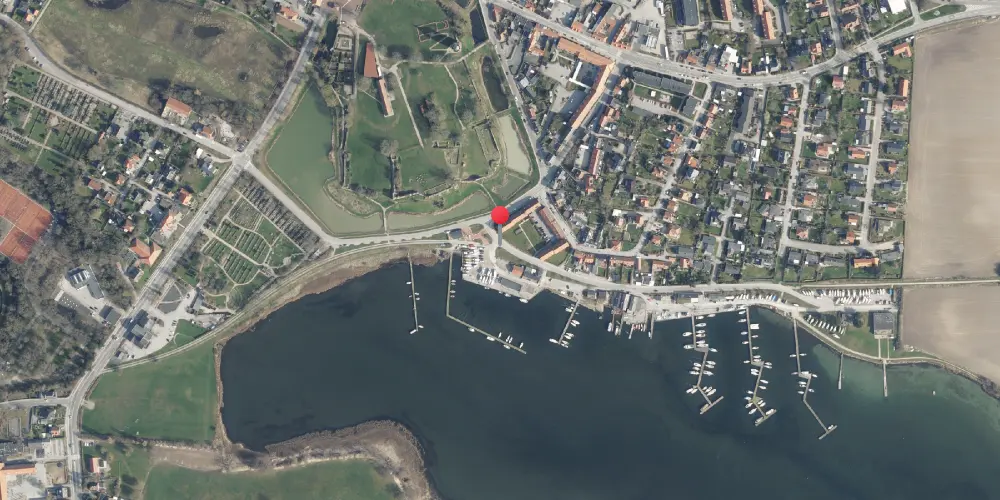 Historisk kort over Vordingborg Slot Station Historisk kort over Vordingborg Slot Station