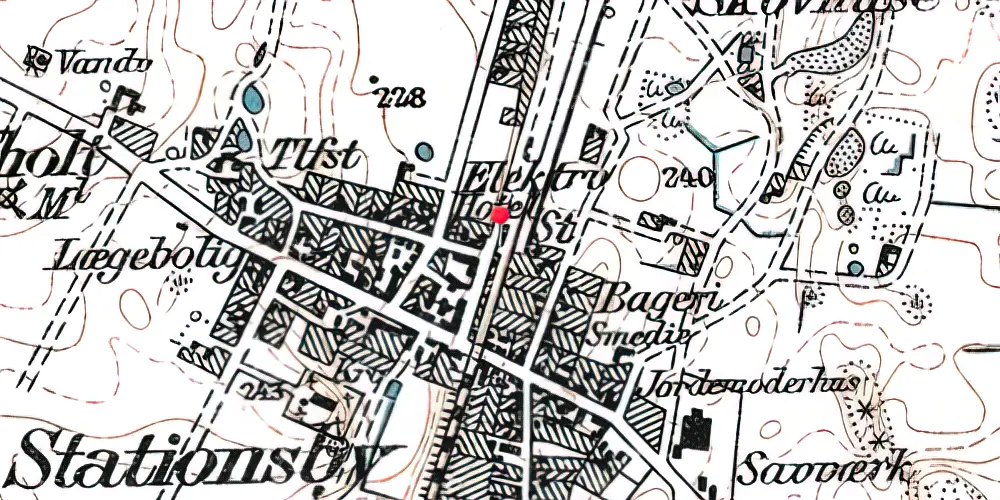 Historisk kort over Arden Station Historisk kort over Arden Station