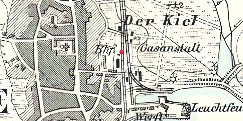Historisk kort over Aabenraa Amtsbanegård Historisk kort over Aabenraa Amtsbanegård