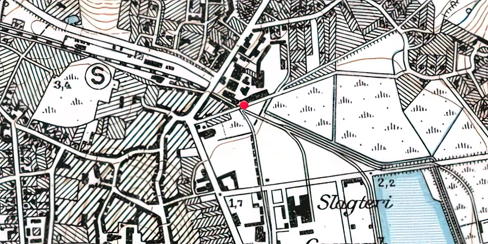 Historisk kort over Aabenraa Nørreport Trinbræt Historisk kort over Aabenraa Nørreport Trinbræt