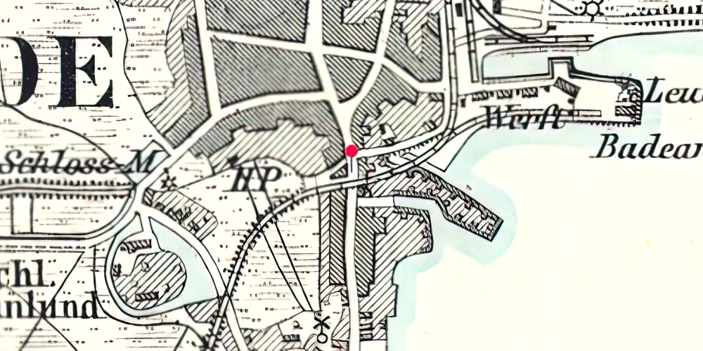 Historisk kort over Aabenraa Sønderport Trinbræt Historisk kort over Aabenraa Sønderport Trinbræt
