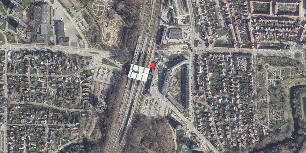 Historisk kort over Fredericia Station Historisk kort over Fredericia Station