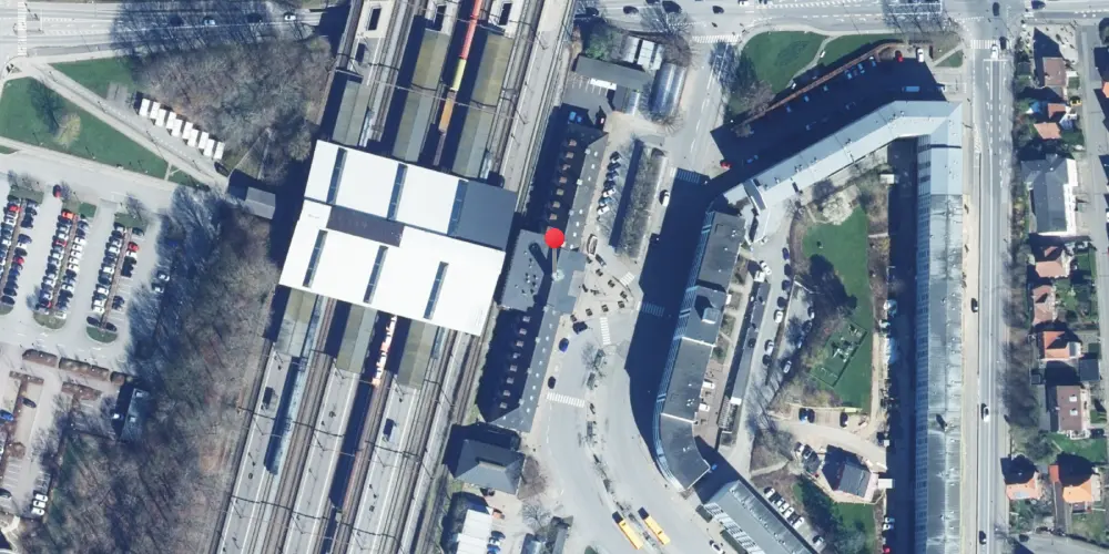 Historisk kort over Fredericia Station Historisk kort over Fredericia Station