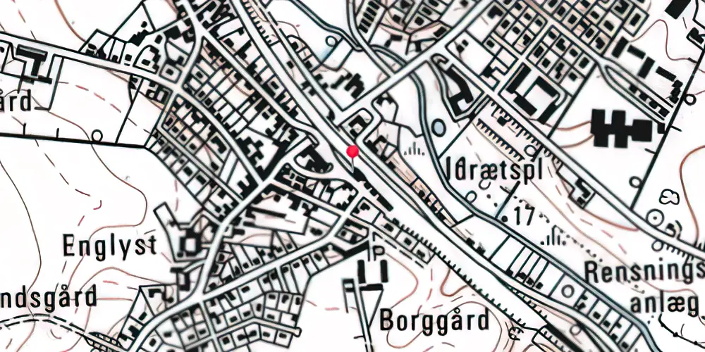 Historisk kort over Børkop Station Historisk kort over Børkop Station