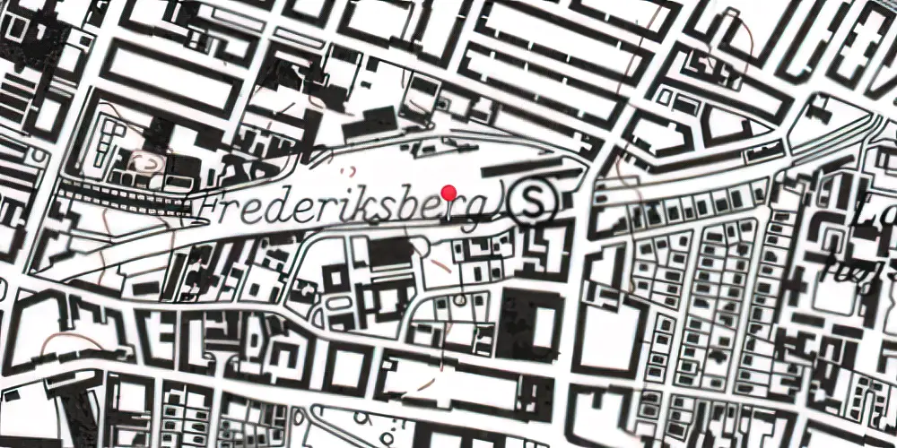 Historisk kort over Frederiksberg Station Historisk kort over Frederiksberg Station