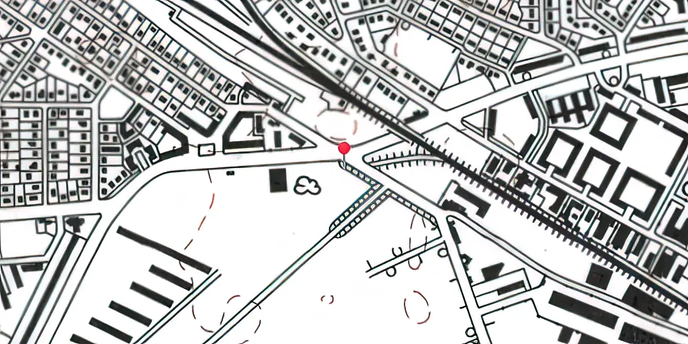 Historisk kort over Valby Gasværk Station Historisk kort over Valby Gasværk Station