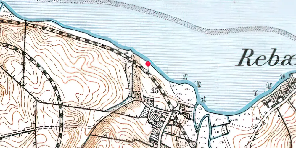 Historisk kort over Tved Byvej Trinbræt (uofficielt)