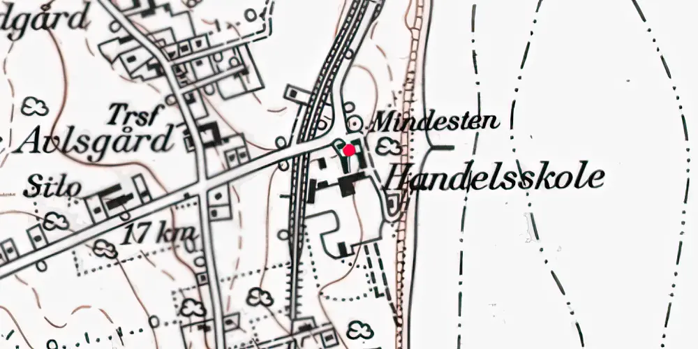 Historisk kort over Mommark Færgegård Stationskro Historisk kort over Mommark Færgegård Stationskro