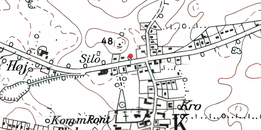 Historisk kort over Holbøl Station Historisk kort over Holbøl Station