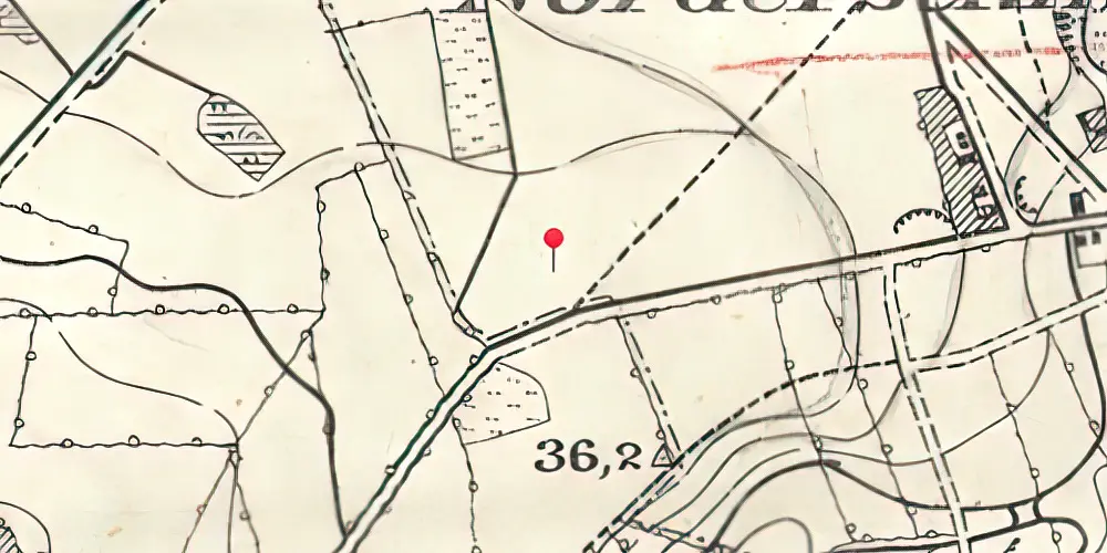 Historisk kort over Smedeby Station Historisk kort over Smedeby Station