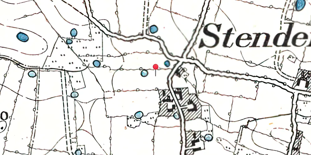 Historisk kort over Stenderup (Sønderjylland) Trinbræt Historisk kort over Stenderup (Sønderjylland) Trinbræt