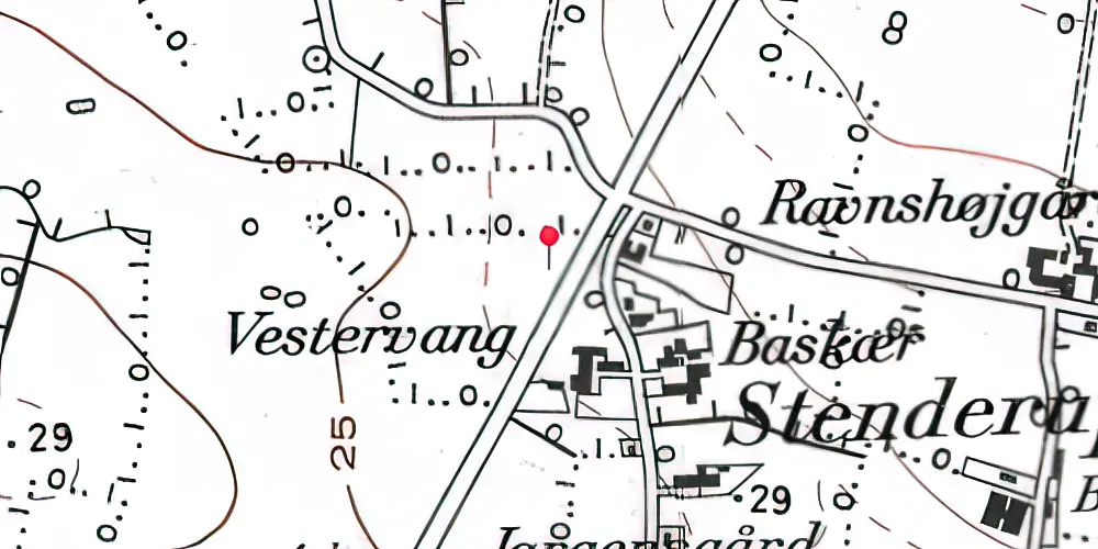 Historisk kort over Stenderup (Sønderjylland) Trinbræt Historisk kort over Stenderup (Sønderjylland) Trinbræt