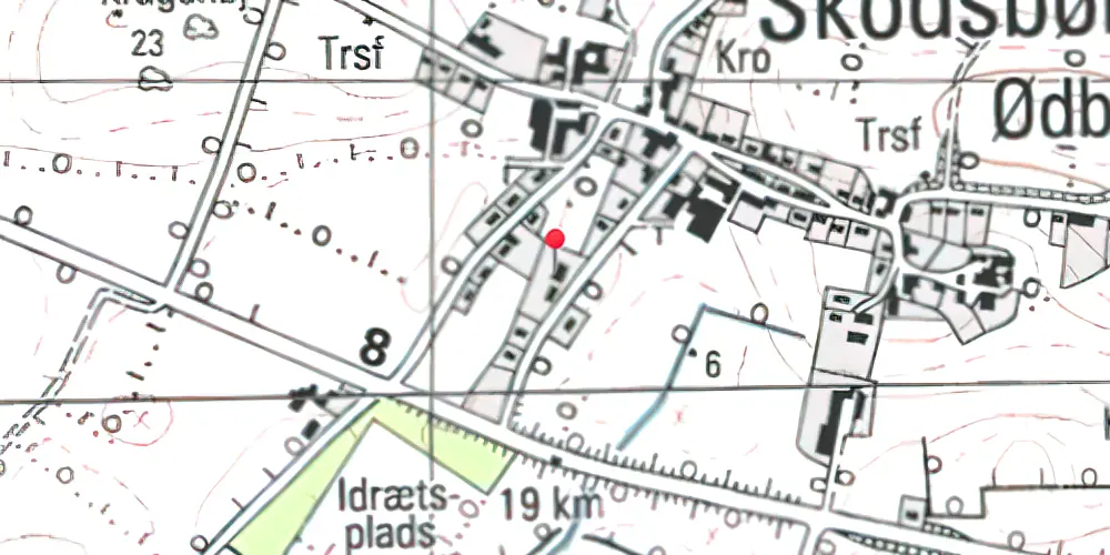 Historisk kort over Skodsbøl (Sønderjylland) Station Historisk kort over Skodsbøl (Sønderjylland) Station