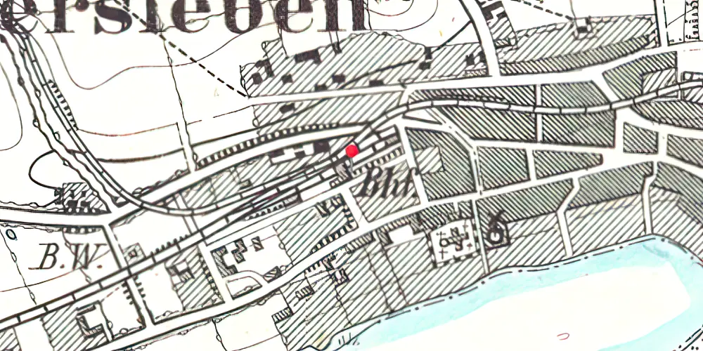 Historisk kort over Haderslev Vestbanegård Historisk kort over Haderslev Vestbanegård