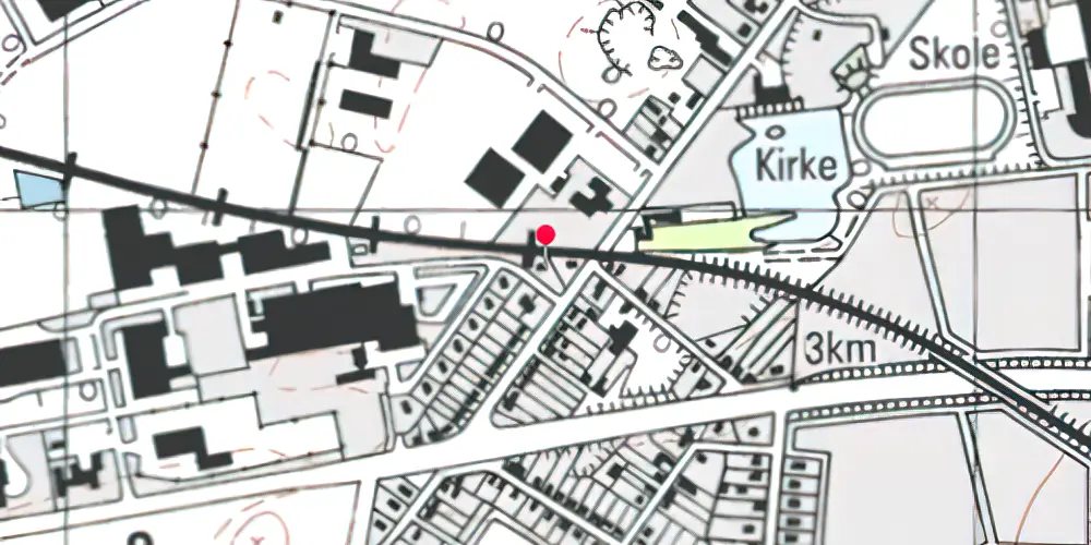 Historisk kort over Nagelsti Forgreningsstation Historisk kort over Nagelsti Forgreningsstation