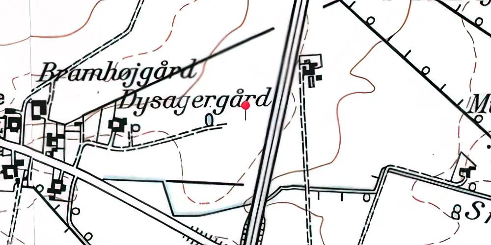 Historisk kort over Køge Nord Trinbræt Historisk kort over Køge Nord Trinbræt