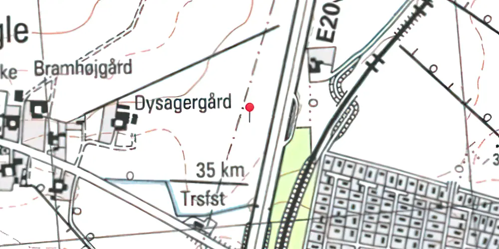 Historisk kort over Køge Nord Trinbræt Historisk kort over Køge Nord Trinbræt