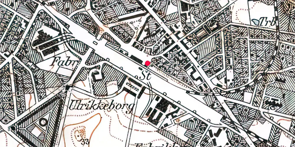 Historisk kort over Lyngby Station Historisk kort over Lyngby Station