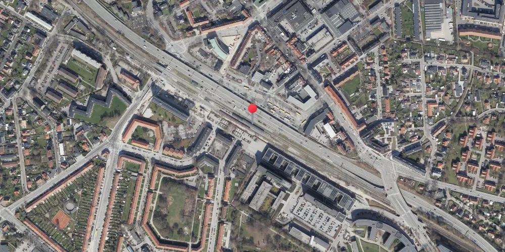 Historisk kort over Lyngby Station Historisk kort over Lyngby Station
