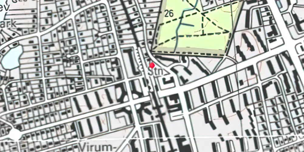 Historisk kort over Virum S-togsstation Historisk kort over Virum S-togsstation