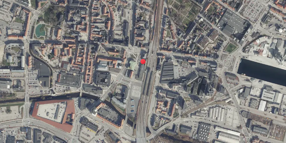 Historisk kort over Vejle Station Historisk kort over Vejle Station