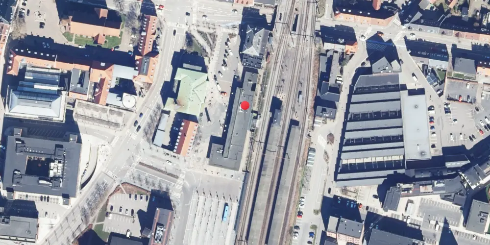 Historisk kort over Vejle Station Historisk kort over Vejle Station