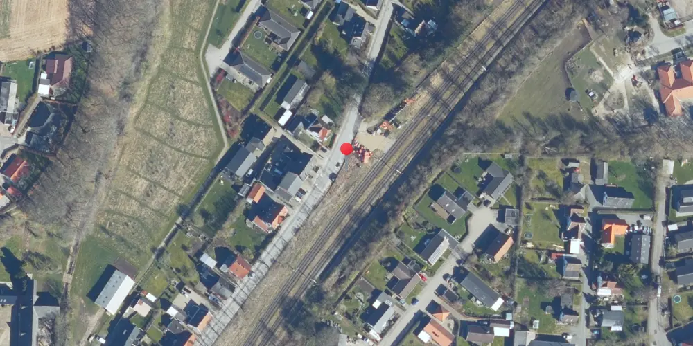 Historisk kort over Hatting Station Historisk kort over Hatting Station