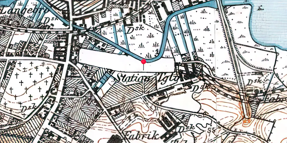 Historisk kort over Kolding Sydbanegård [1932-1948]