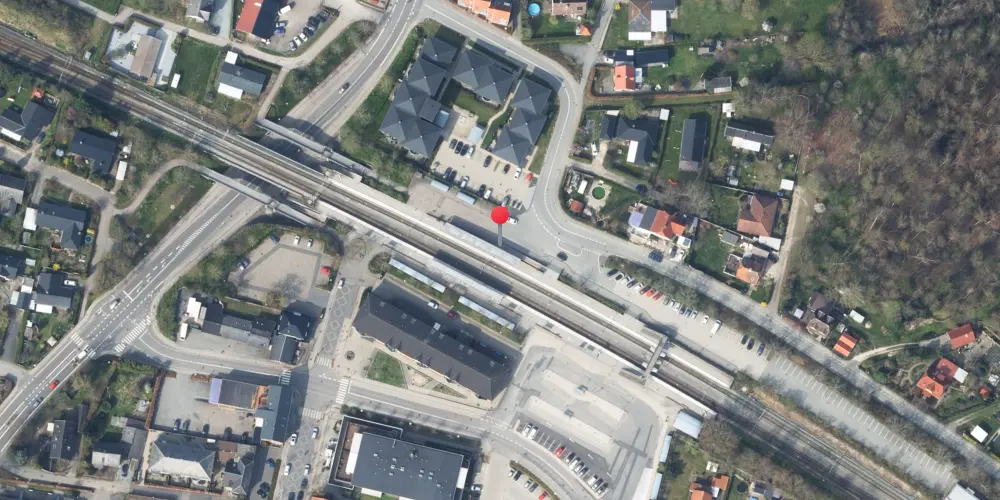 Historisk kort over Ølstykke Station [1879-2002]